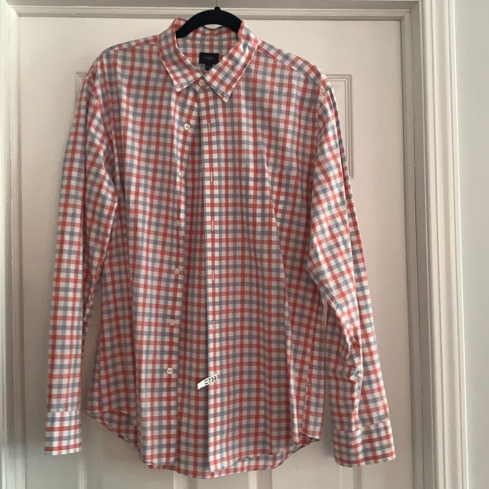 J crew gingham button down